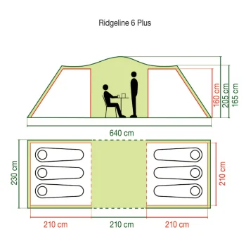 Coleman šator Ridgeline 6 plus-4 Coleman šator Ridgeline 6 plus-4